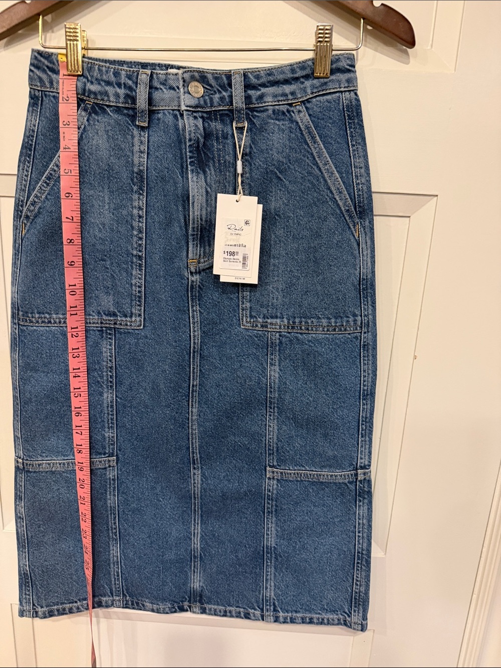 Rails Blue Patchwork Straight Leg Jeans